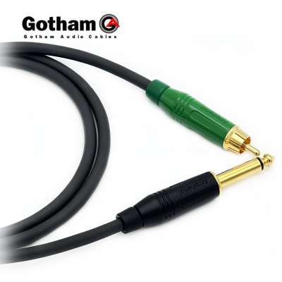 고담 GAC-1 암페놀 RCA 그린 - 골드팁 55 TS(모노) 케이블