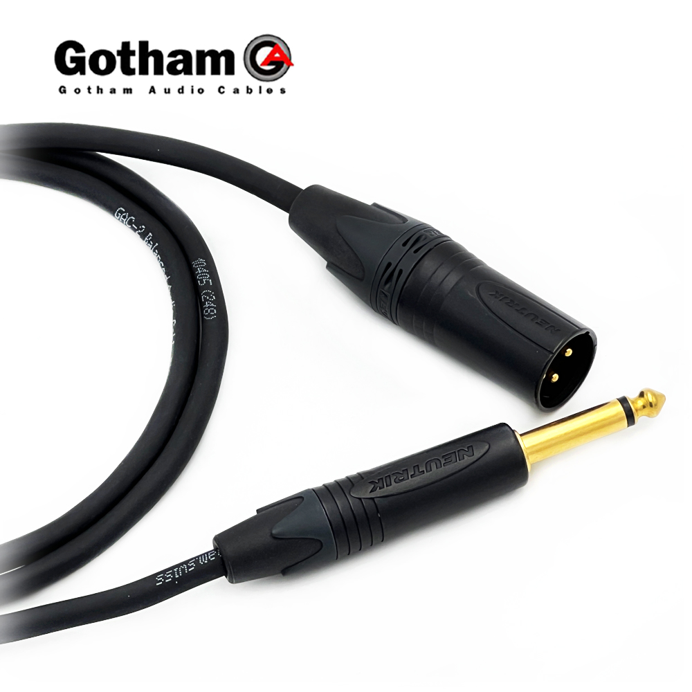 고담 GAC-2 뉴트릭 골드 XLR(수) - 골드 55 TS(모노) 케이블 제작케이블