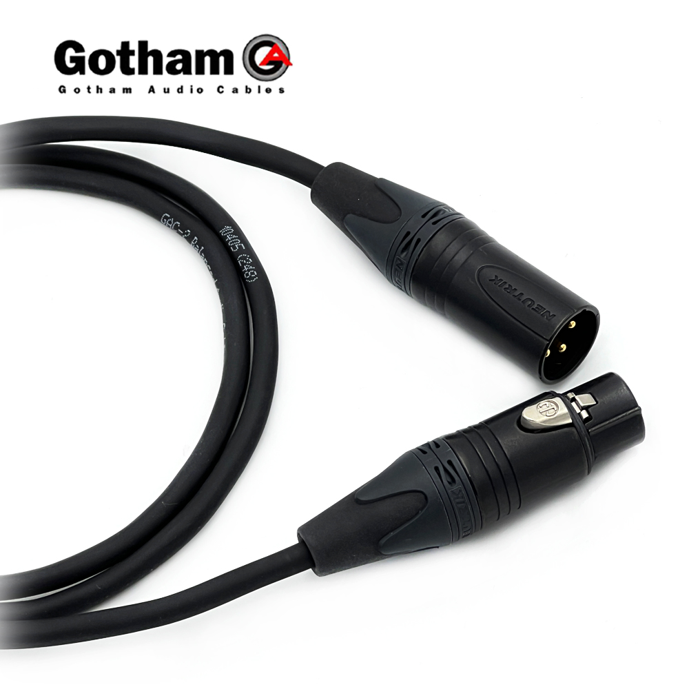 고담 GAC-2 뉴트릭 골드 XLR(암) - XLR(수) 마이크케이블 제작케이블
