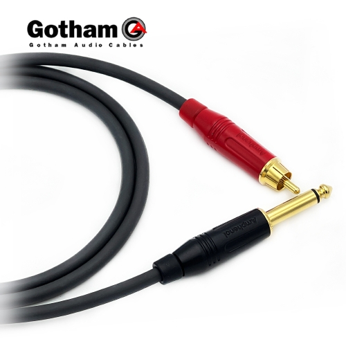 고담 GAC-1 암페놀 RCA 레드 - 골드팁 55 TS(모노) 케이블