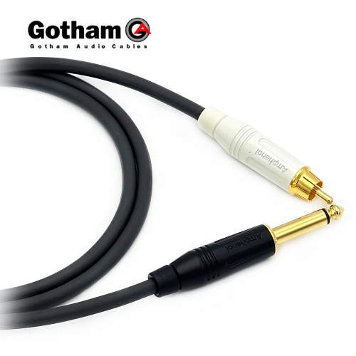고담 GAC-1 암페놀 RCA 화이트 - 골드팁 55 TS(모노) 케이블