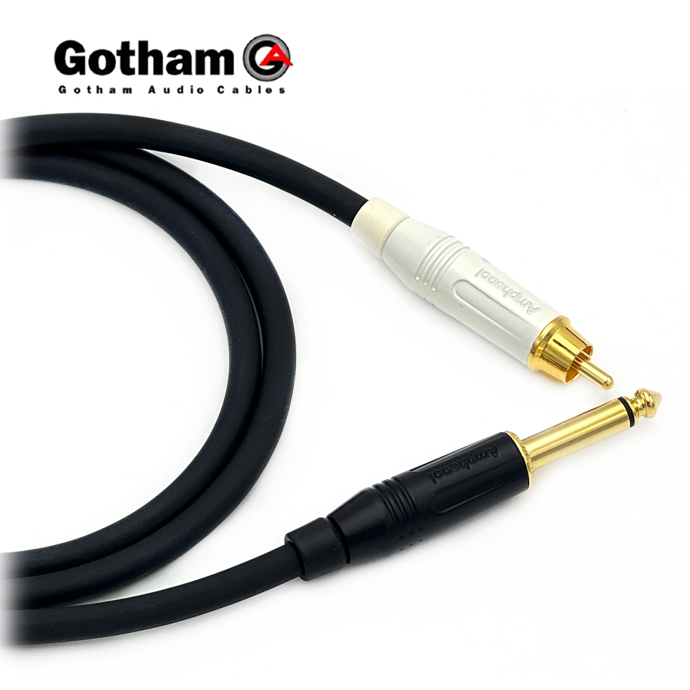 고담 GAC-1 Ultra pro 암페놀 RCA 화이트 - 골드팁 55 TS(모노) 케이블