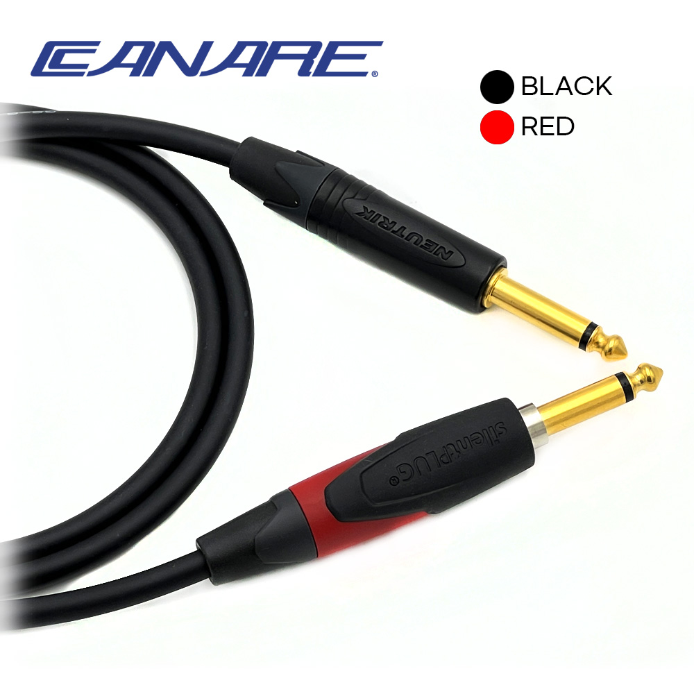 카나레 GS6 OFC 무산소동 뉴트릭 사일런트 일자 - 골드 55TS 악기케이블