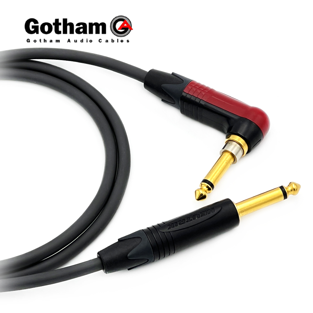 고담 GAC-1 뉴트릭 사일런트 기역자 55 TS(모노) - 골드 55 TS(모노) 악기케이블