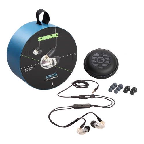 SHURE AONIC215 - UNI 클리어 (SE215-UNI) 슈어 아이솔레이팅 이어폰