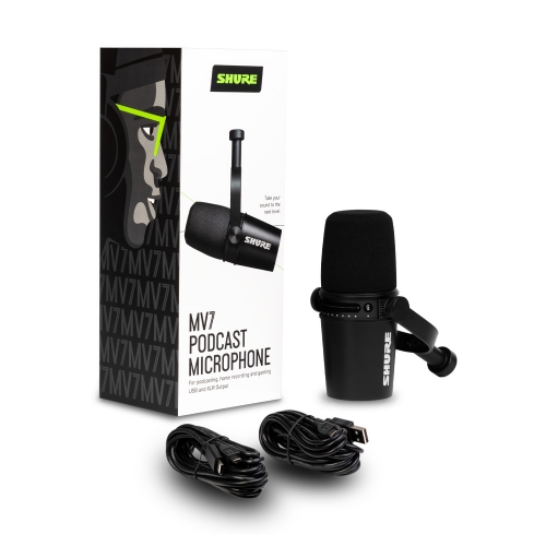 SHURE MV7 XLR, USB 하이브리드 듀얼마이크