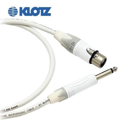 클로츠 IR206 뉴트릭 화이트 XLR(암) - 55 TS(모노) 마이크케이블