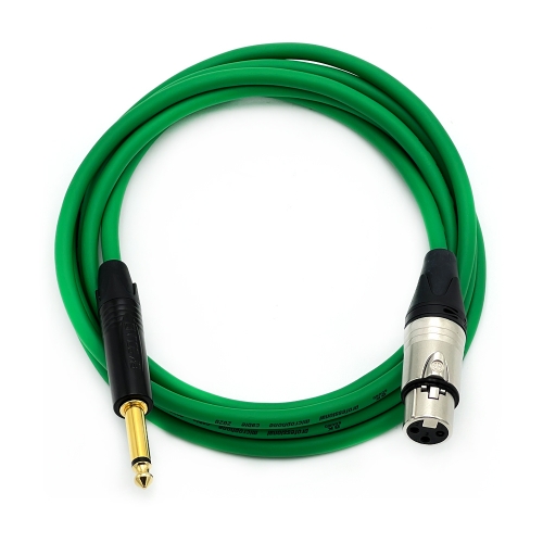 BK2020 컬러 BK XLR(암) - 골드팁 55 TS(모노) 마이크케이블 국산 고급BK케이블 제작케이블