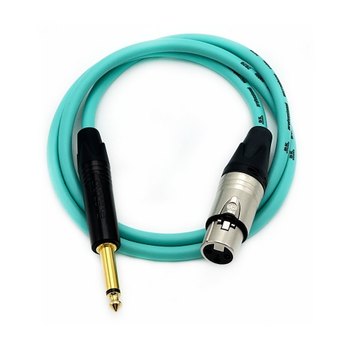 BK2020 컬러 BK XLR(암) - 골드팁 55 TS(모노) 마이크케이블 국산 고급BK케이블 제작케이블