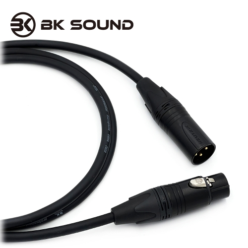 [제작] BK2020 뉴트릭 골드팁 XLR(암) - XLR(수) 마이크케이블
