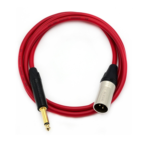 BK2020 빨강 BK XLR(수) - 골드 55 TS(모노) 장비연결케이블 제작케이블 국산 고급 BK케이블