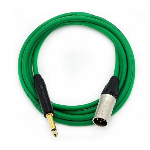 BK2020 초록 BK XLR(수) - 골드 55 TS(모노) 장비연결케이블 제작케이블 국산 고급 BK케이블