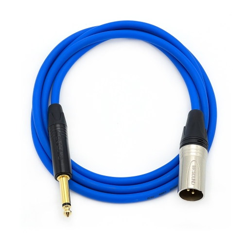 BK2020 파랑 BK XLR(수) - 골드 55 TS(모노) 장비연결케이블 제작케이블 국산 고급 BK케이블