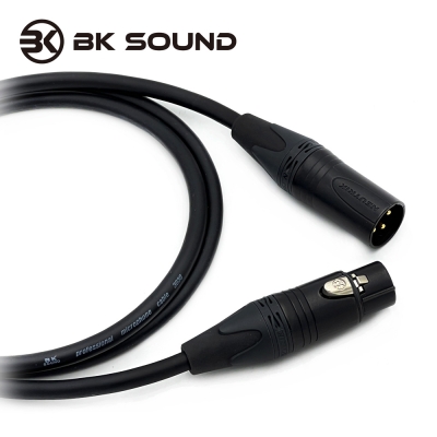 [제작] BK3030 뉴트릭 골드팁 XLR(암) - XLR(수) 마이크케이블