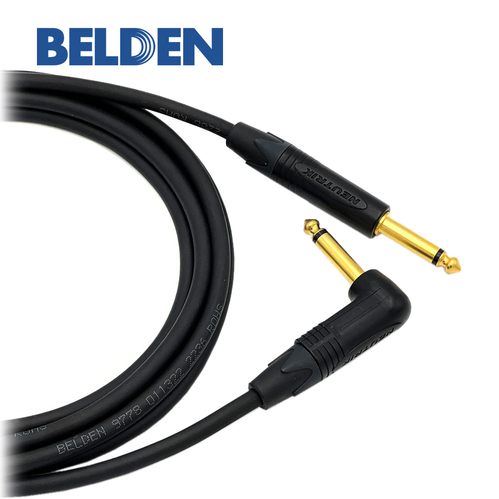 벨덴 9778 뉴트릭 골드 일자-기역자 55 TS(모노) 악기전용케이블