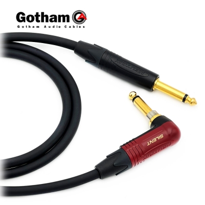 고담 GAC-1 Ultra Pro 뉴트릭 사일런트 기역자 55 TS(모노) - 골드팁 55 TS(모노) 악기케이블