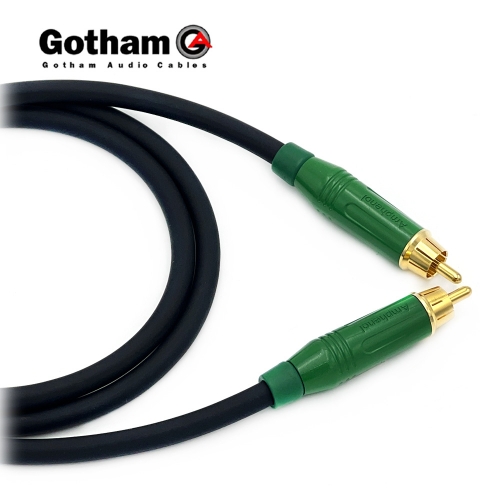 고담 GAC-1 Ultra Pro 암페놀 RCA 그린 오디오케이블