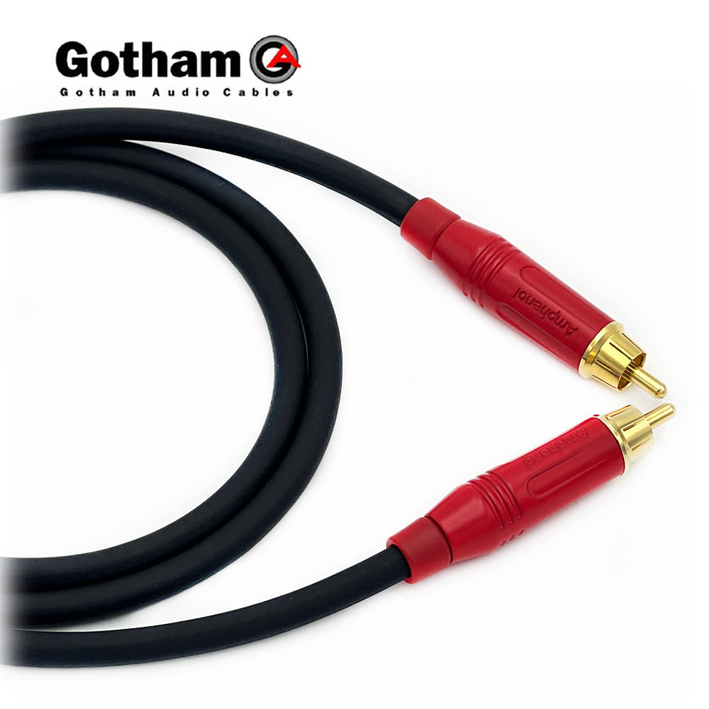 고담 GAC-1 Ultra Pro 암페놀 RCA 레드 오디오케이블