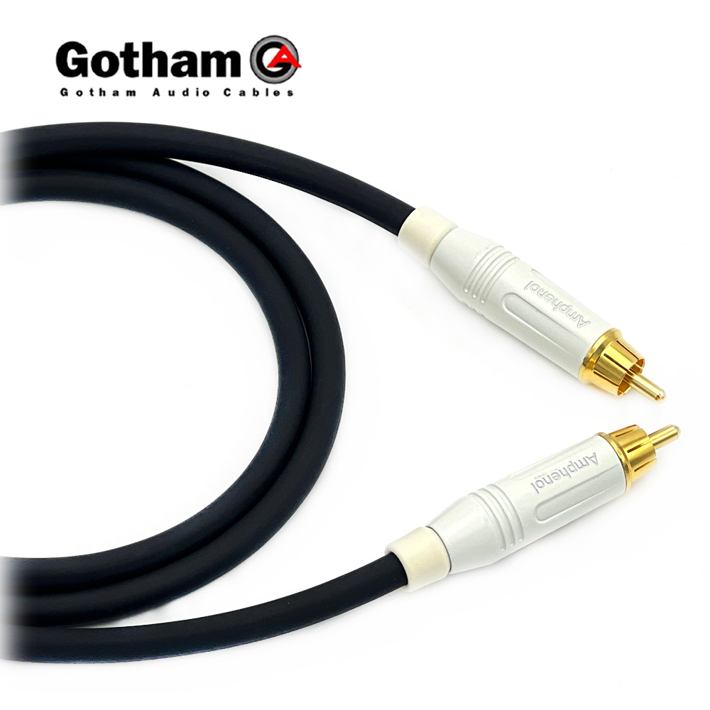 고담 GAC-1 Ultra Pro 암페놀 RCA 화이트 오디오케이블