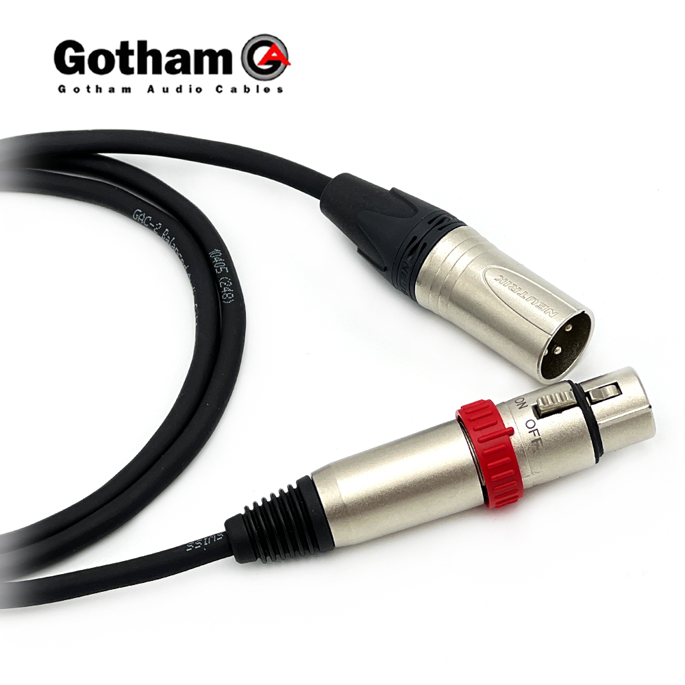 고담 GAC-2 뉴트릭 XLR(수) - 온오프스위치 XLR(암) 마이크케이블 제작케이블