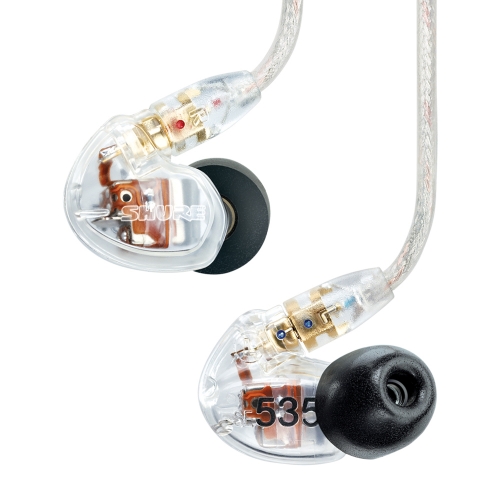 SHURE SE535-CL 클리어 슈어 사운드 아이솔레이팅 이어폰 모니터링 인이어