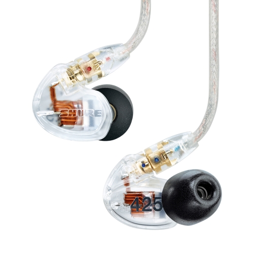 SHURE SE425-CL 클리어 슈어 사운드 아이솔레이팅 이어폰 모니터링 인이어