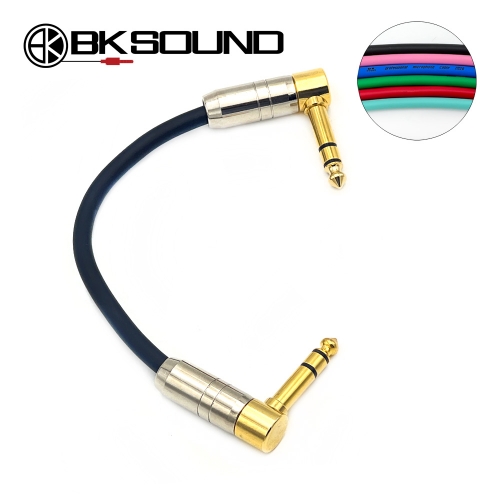BK2020 골드팁 기역자 55TRS 스테레오 이펙터 패치케이블