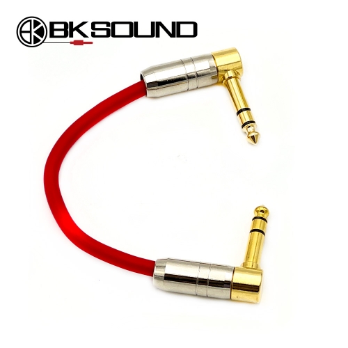 BK2020 골드팁 기역자 55TRS 스테레오 이펙터 패치케이블