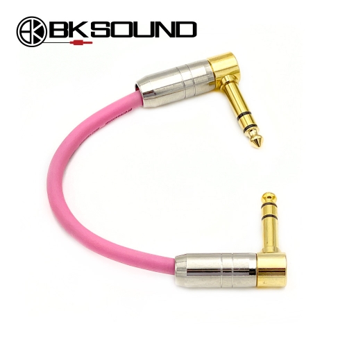 BK2020 골드팁 기역자 55TRS 스테레오 이펙터 패치케이블