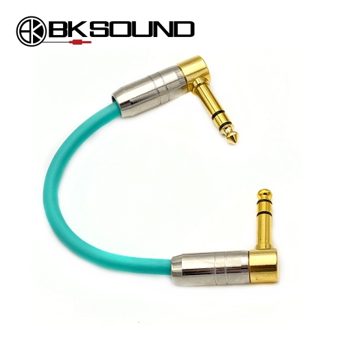 BK2020 골드팁 기역자 55TRS 스테레오 이펙터 패치케이블