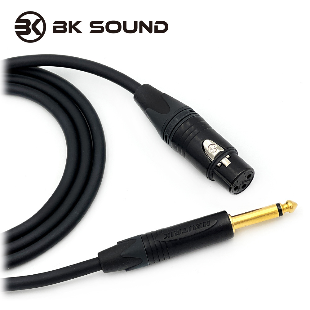 [제작] BK2020 뉴트릭 골드 XLR(암) - 55 TS(모노) 마이크케이블