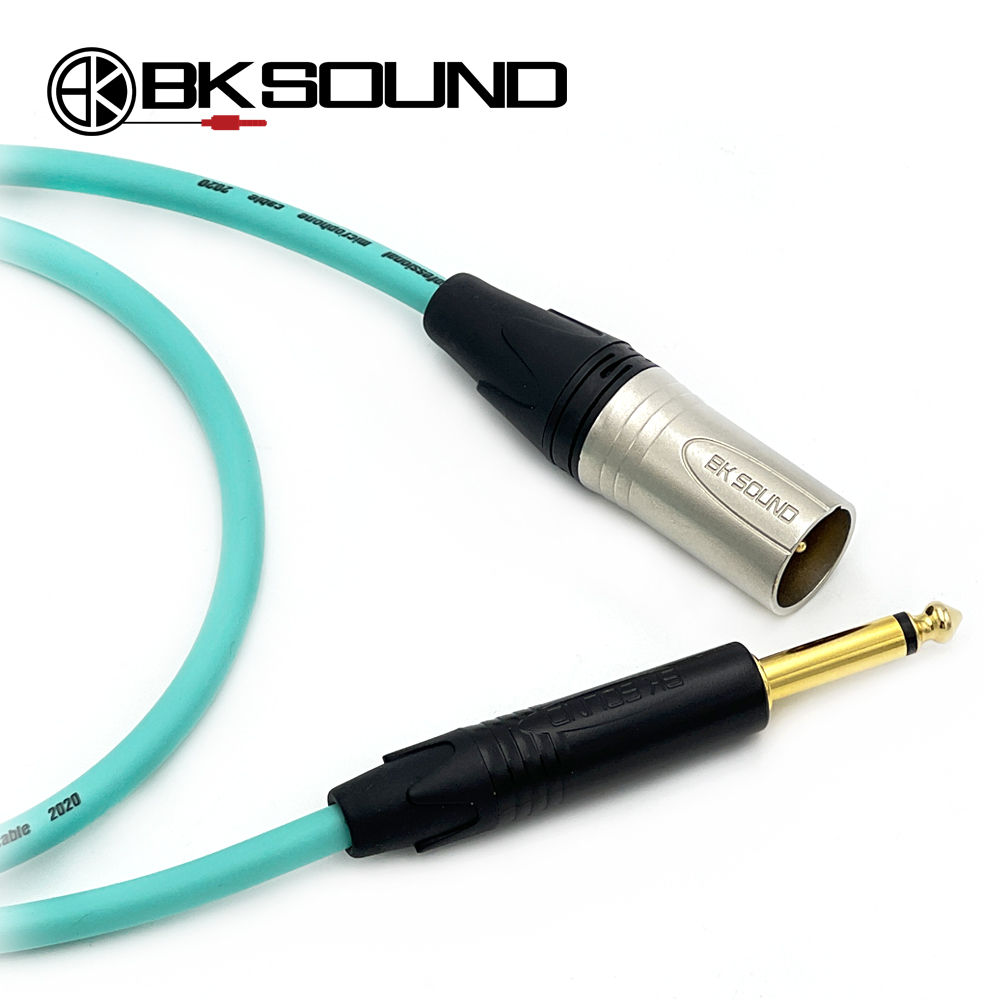 BK2020 민트 BK XLR(수) - 골드 55 TS(모노) 장비연결케이블 제작케이블 국산 고급 BK케이블 BK2020 민트 BK XLR(수) - 골드 55 TS(모노) 장비연결케이블 제작케이블 국산 고급 BK케이블