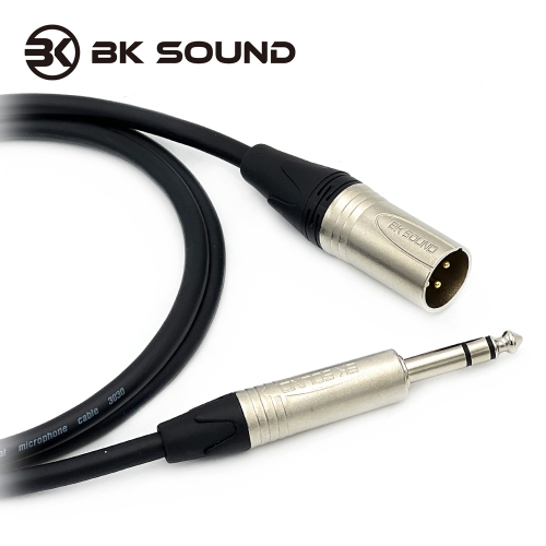 [제작] BK3030 BK XLR(수) - 니켈 55 TRS(스테레오) 오인페 스피커연결 케이블
