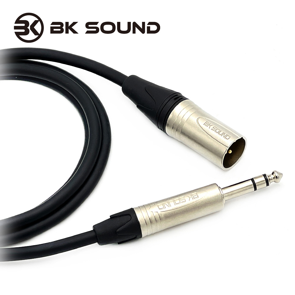 [제작] BK2020 BK XLR(수) - 니켈 55TRS(스테레오) 오인페 스피커케이블