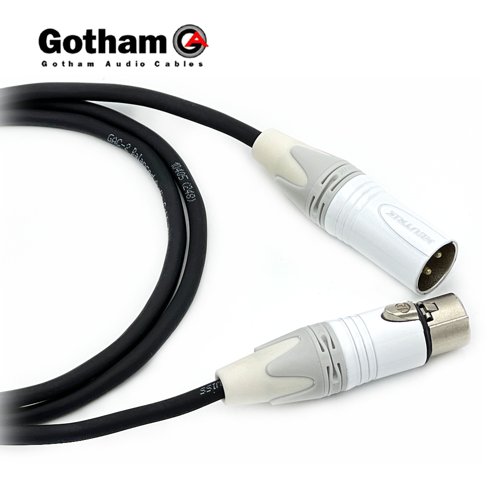 고담 GAC-2 뉴트릭 화이트 양캐논 XLR 마이크케이블 스피커케이블
