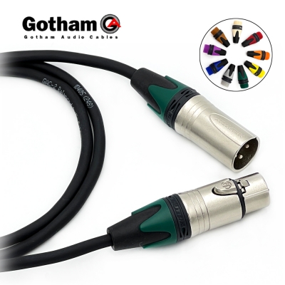 고담 GAC-2 뉴트릭 컬러부싱 양캐논 XLR 마이크케이블 제작케이블
