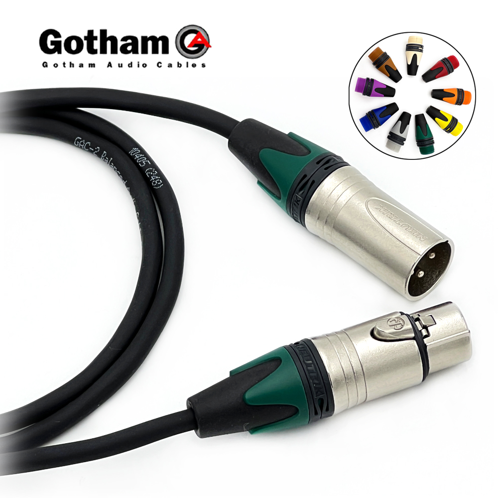 고담 GAC-2 뉴트릭 컬러부싱 양캐논 XLR 마이크케이블 제작케이블
