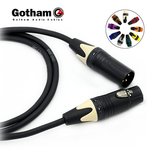 고담 GAC-2 뉴트릭 컬러부싱 골드 양캐논 XLR 마이크케이블
