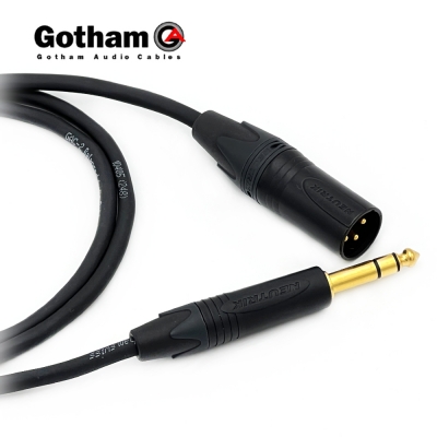고담 GAC-2 뉴트릭 골드 XLR(M)-골드 55 TRS 오인페 스피커케이블