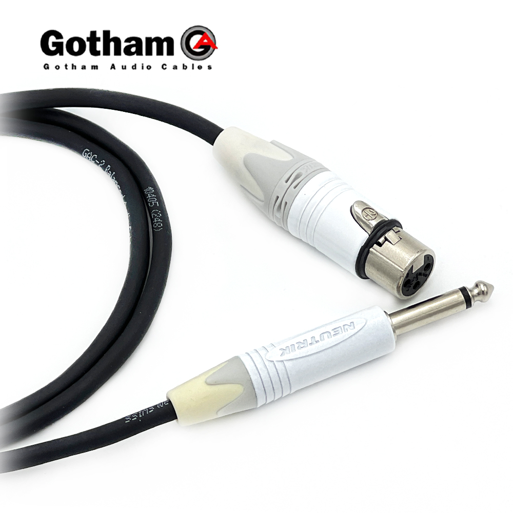 고담 GAC-2 뉴트릭 화이트 XLR(암)-55TS 마이크케이블 제작케이블