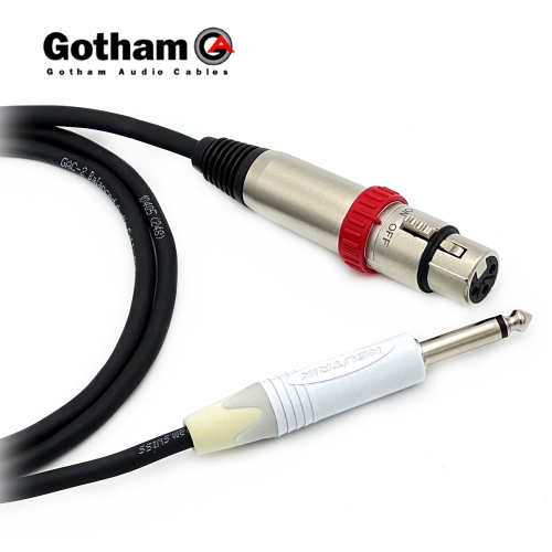 고담 GAC-2 뉴트릭 온오프스위치 XLR(암) - 화이트 55TS 마이크케이블 제작케이블