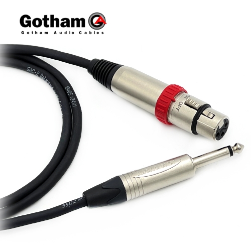 고담 GAC-2 뉴트릭 온오프스위치 XLR(암) - 니켈 55TS 마이크케이블 제작케이블