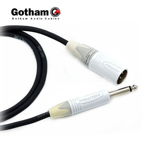 고담 GAC-2 뉴트릭 화이트 XLR(수) - 55 TS(모노) 케이블