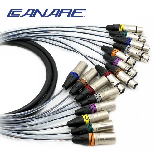 카나레 MR202-8AT 뉴트릭 컬러링 XLR(수/8P) - XLR(암/8P) 멀티케이블 제작케이블