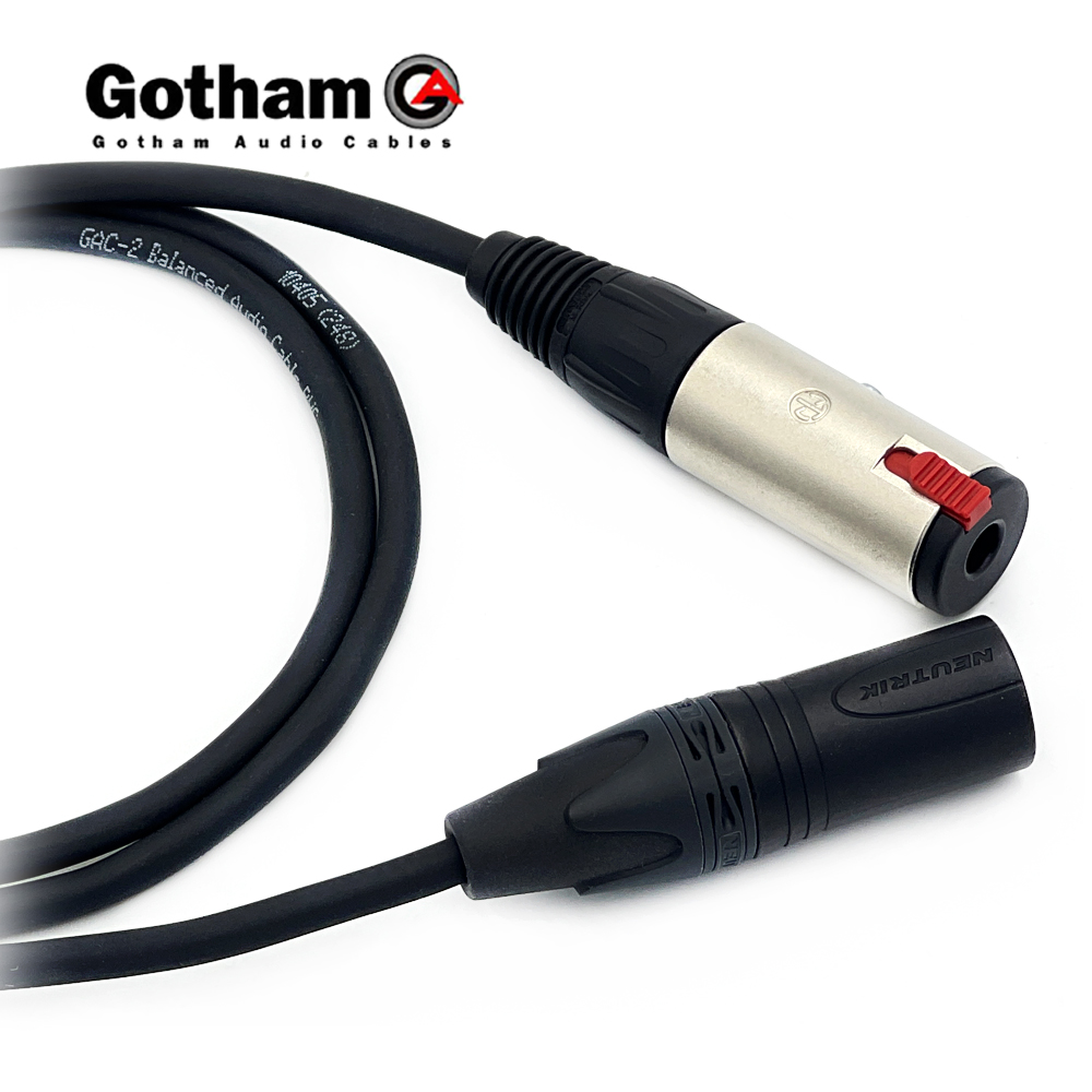 고담 GAC-2 뉴트릭 골드 XLR(수) - 55 TRS(암/스테레오) 연장 변환케이블
