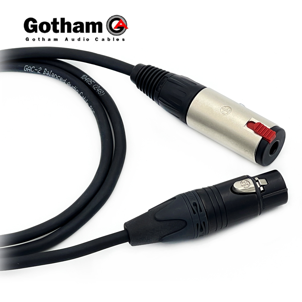 고담 GAC-2 뉴트릭 골드 XLR(암) - 55 TRS(암/스테레오) 연장 변환케이블