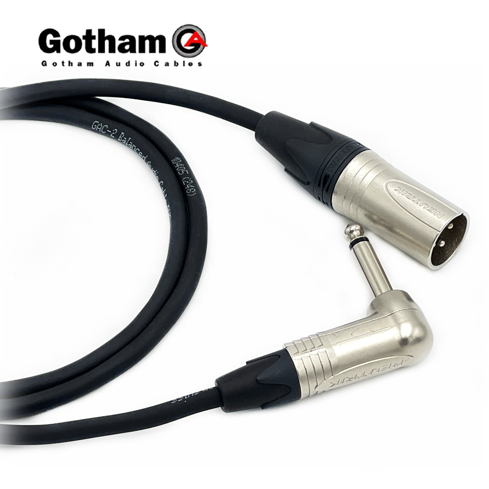 고담 GAC-2 뉴트릭 XLR(수) - 기역자 55TS(모노) 케이블 제작케이블