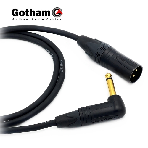 고담 GAC-2 뉴트릭 골드 XLR(수) - 기역자 55TS(모노) 케이블 제작케이블