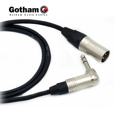 고담 GAC-2 뉴트릭 XLR(수) - 기역자 55TRS(스테레오) 케이블 제작케이블