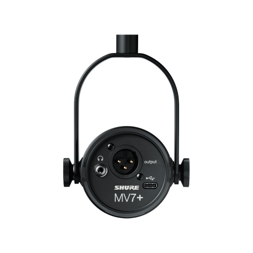 SHURE MV7+ 슈어 팟캐스트 XLR, USB-C타입 하이브리드 듀얼 마이크 블랙